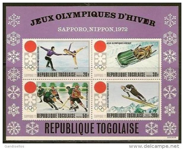TOGO TOGOLAISE SHEET OLYMPIC GAMES WINTER SAPPORO NIPPON JAPAN 1972 SPORT - Winter 1972: Sapporo
