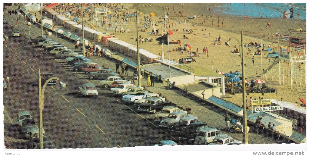 Pornichet: RENAULT 4, DAUPHINE, FRÉGATE, CITROËN DS & 2CV, PEUGEOT 403 & 404, SIMCA ARIANE Etc. - Plage  -( France) - Passenger Cars