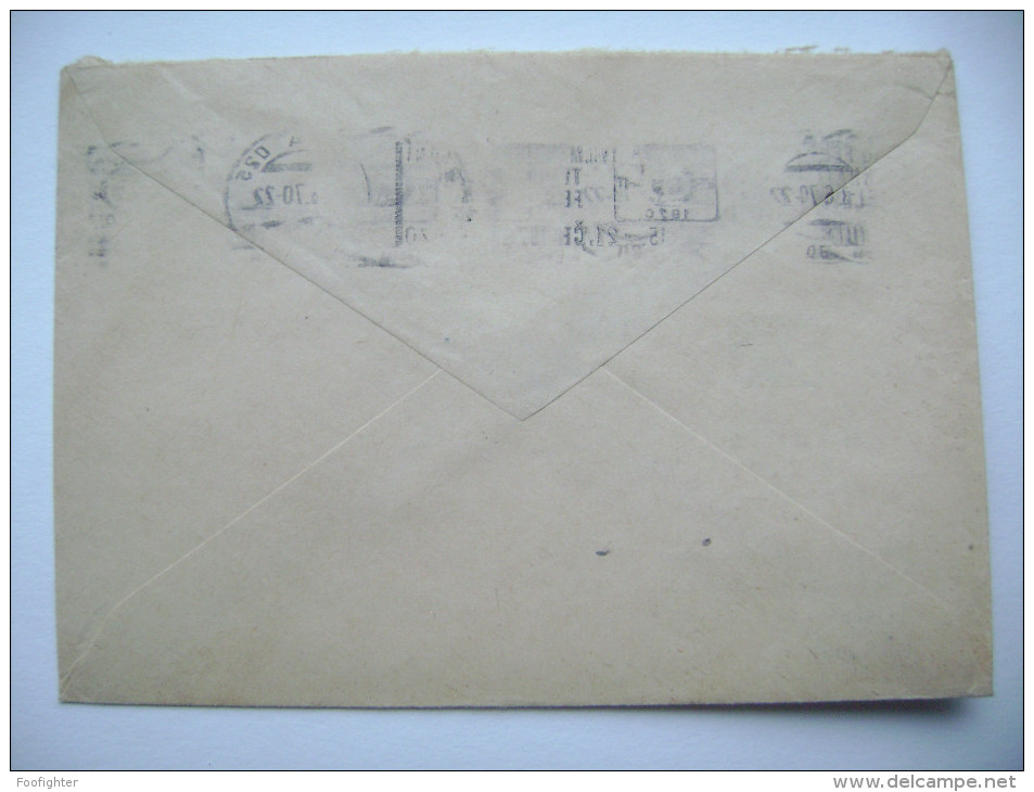 Cover Machine Postmark Slogan "MTF FIT Prague 1970 - VII. International Television Festival" Prepaid Postage - Film