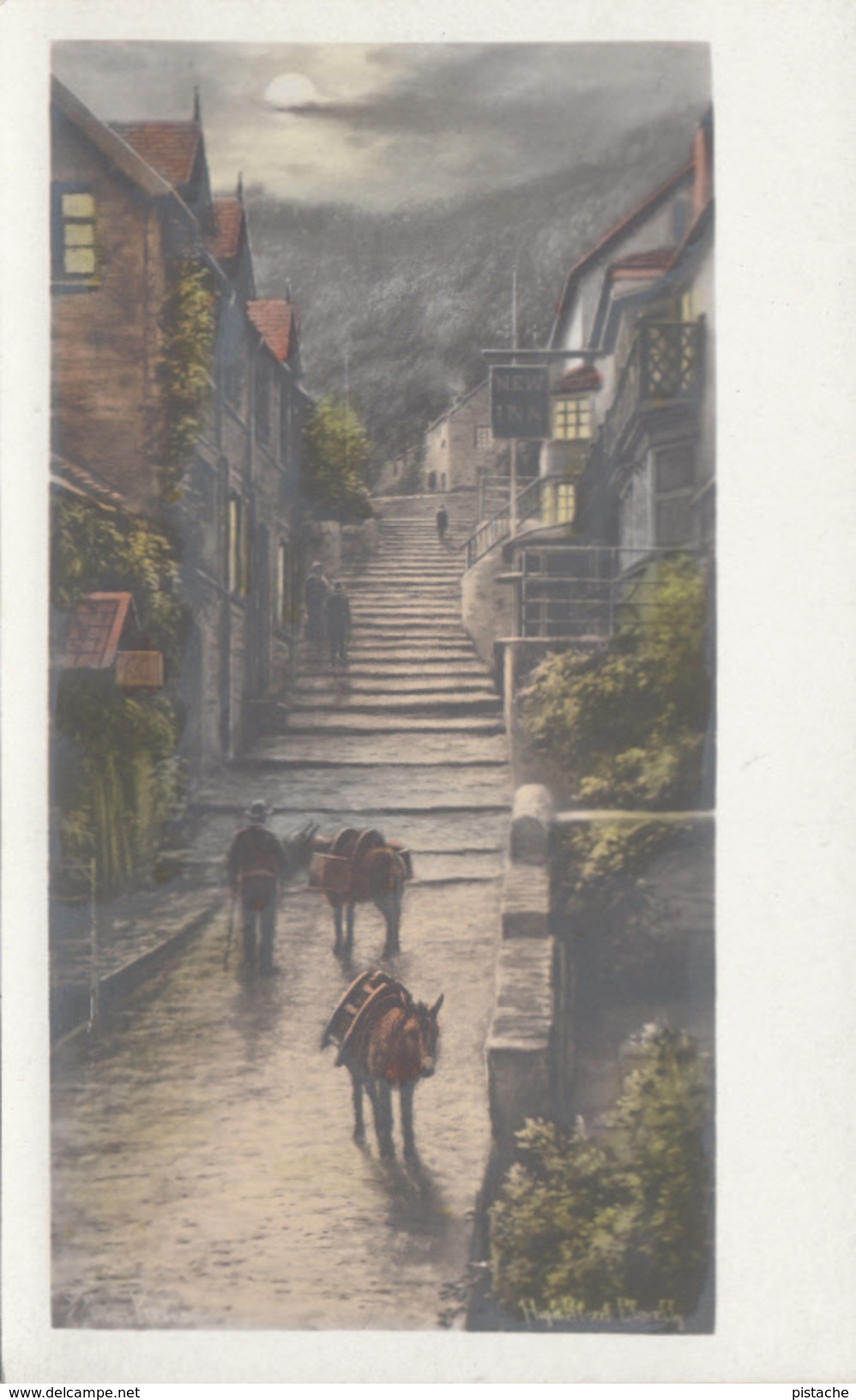 Clovelly Devon England - High Street - Donkey Âne - Chic Series By Charles Worcester - VG Condition - 2 Scans - Clovelly
