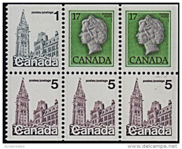 A0857 CANADA 1977, SG 870a  Booklet Pane  MNH - Booklets Pages