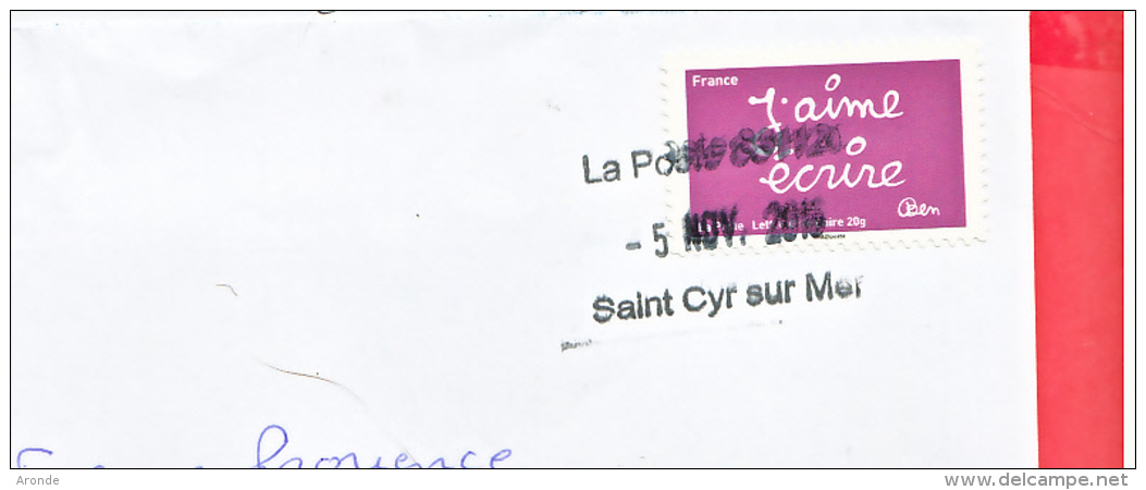 France . 2016 Obliteration Manuelle St Cyr Sur Mer - 05.11.16 - 1961-....