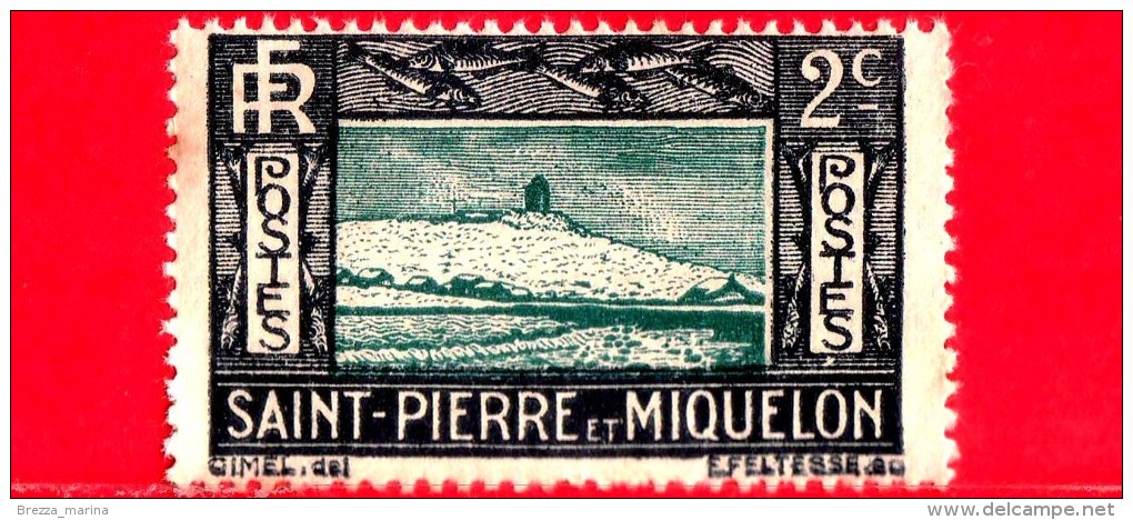 Nuovo - Saint-Pierre E Miquelon - 1932 - Scogliera E Faro - 2 - Neufs