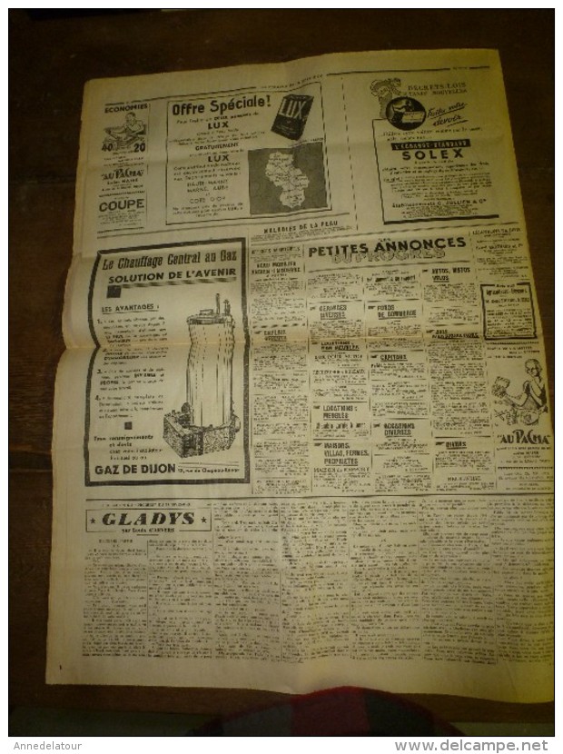 1938 LE PROGRES : Des Avions Espagnols Nationalistes Bombardent Barcelone Et Badalona; Catastrophe De La Canebière, Etc - Autres & Non Classés