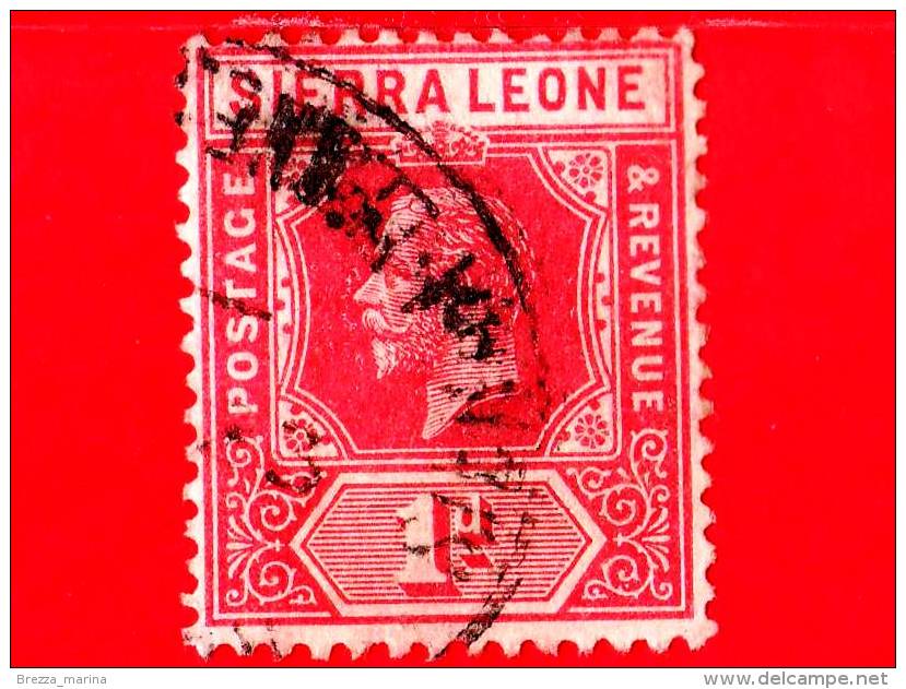 SIERRA LEONE - Usato - 1912 - Re George V - 1 - Sierra Leone (...-1960)