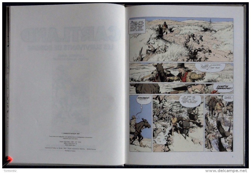 Laurence Harlé / M. Blanc-Dumont - Jonathan CARTLAND - N° 8 - Les Survivants De L'ombre - Dargaud - ( E.O 1987 ) . - Jonathan Cartland