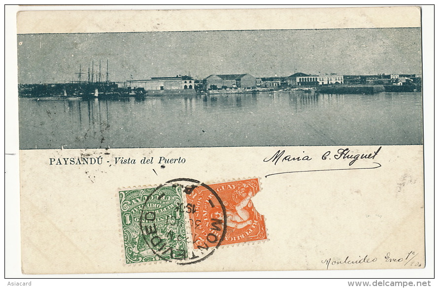 Paysandu Uruguay Vista Del Puerto  1905 - Uruguay