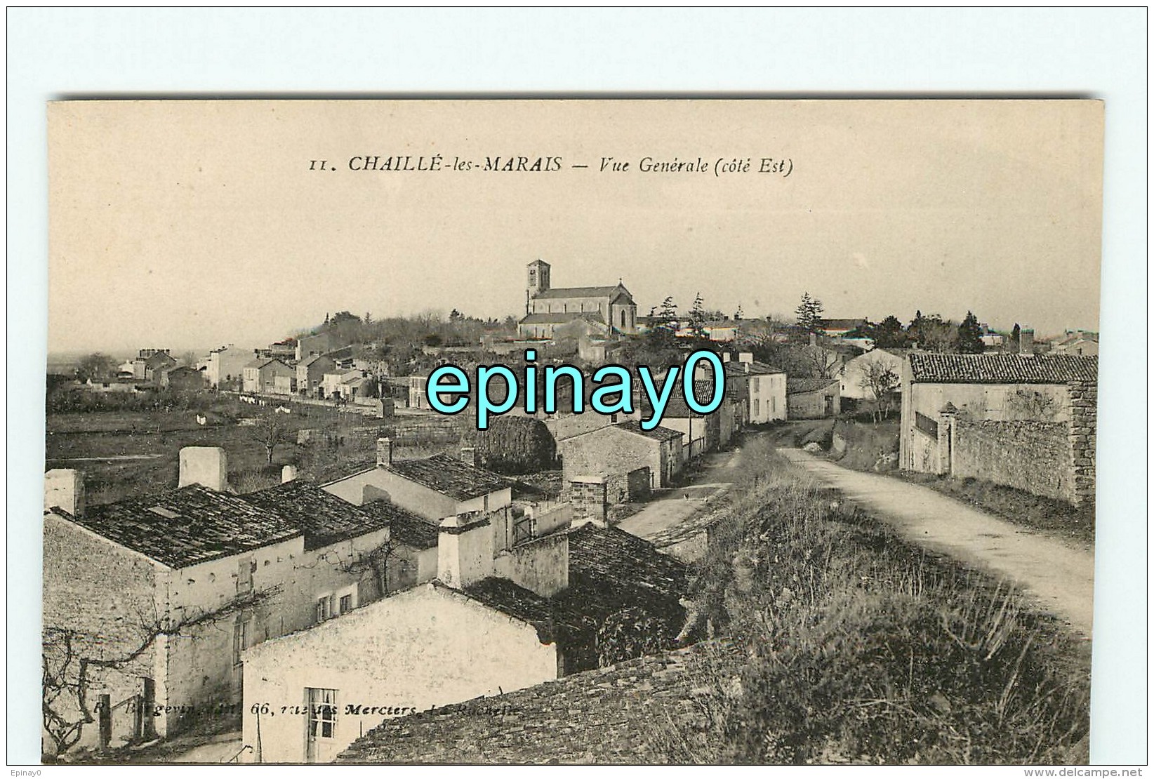 B - 85 - CHAILLE LES MARAIS - Vue Sur Le Village  - édition Bergevin - Chaille Les Marais