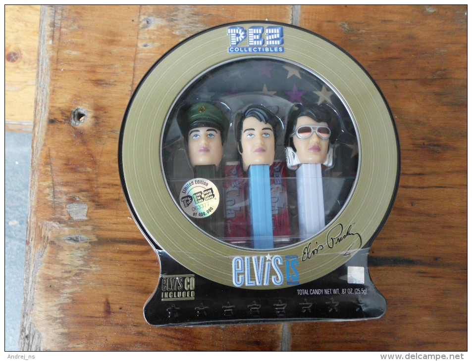 Pez Collectibles  Elvis Presley  Elvis C D  Packed - Pez