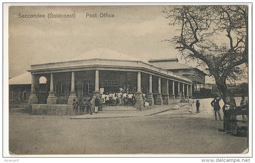 Gold Coast Seccondee Post Office  Edit Metharam Used 1930 But Stamp Removed - Ghana - Gold Coast