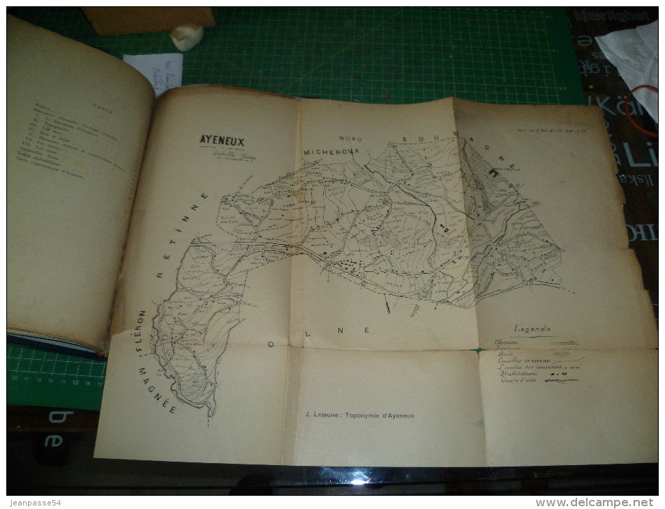 Toponymie De La Commune De D'Ayeneux. Glossaire Et Carte. Liège 1911 - België