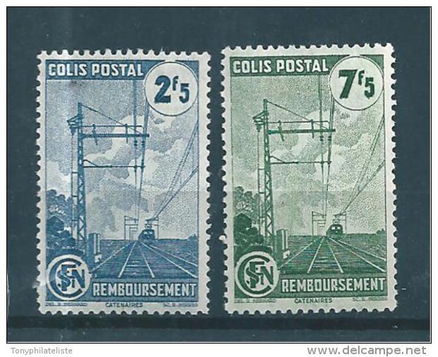 France Colis Postaux  De 1944/45  N°218A Et 219A  Filigrane  Neufs * - Neufs