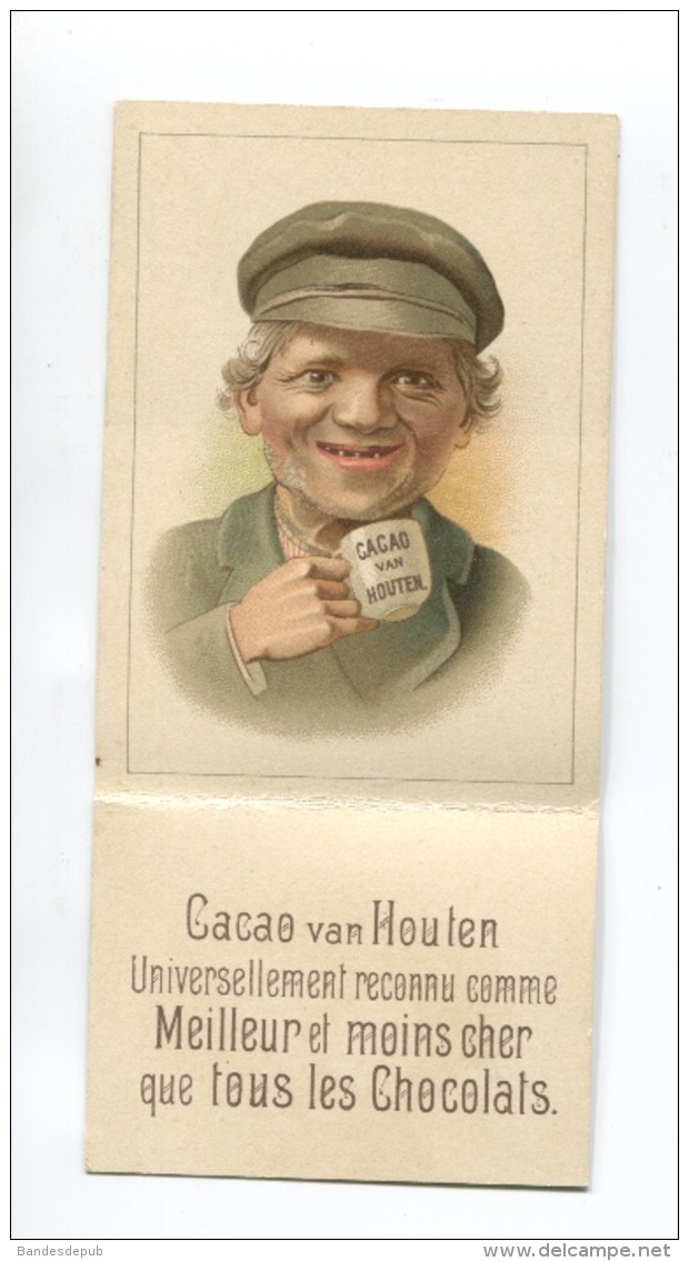 Chocolat VAN HOUTEN WEESP HOLLANDE Chromo Système Homme édenté Casquette Triste Et Souriant Dent Dentiste - Van Houten