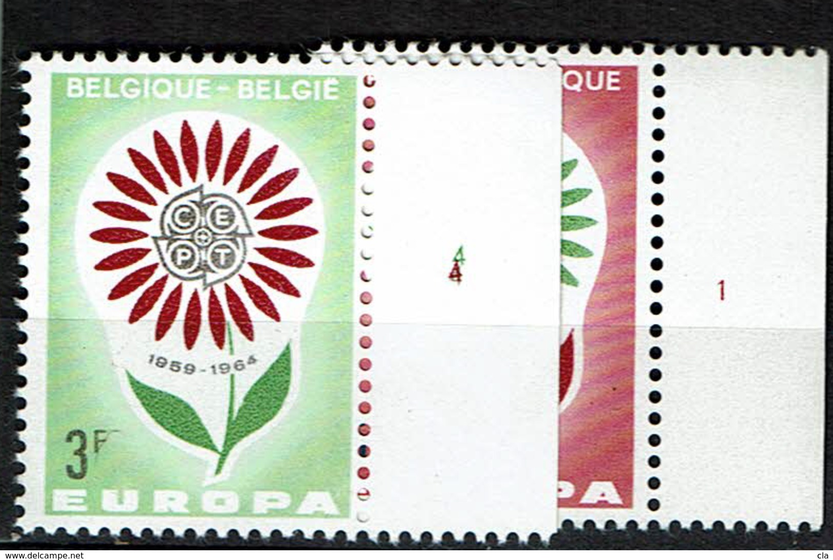 1298/99  **  N° Planche - Unused Stamps