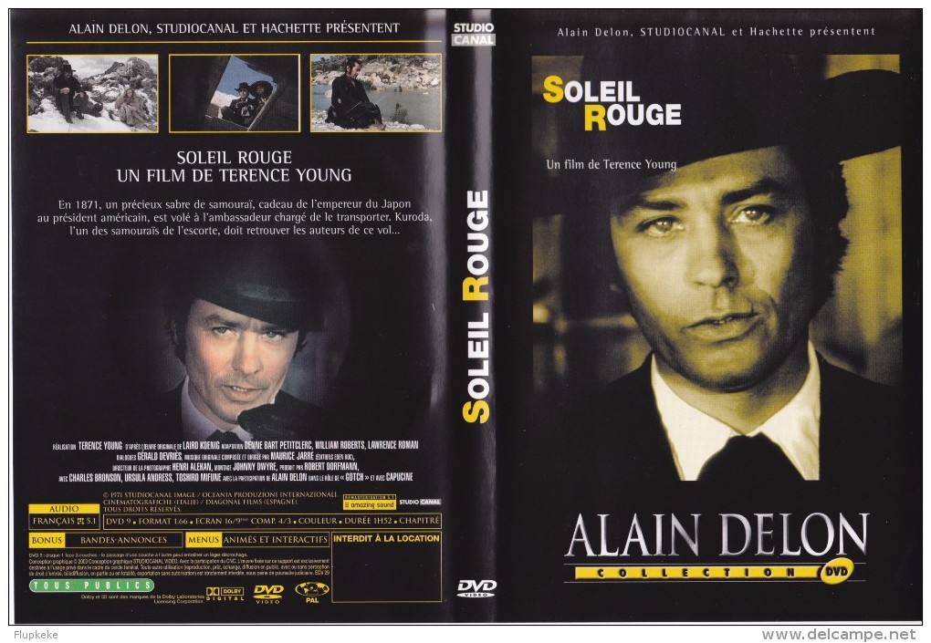 Dvd Zone 2 Soleil Rouge Alain Delon Collection Studio Canal - Western/ Cowboy