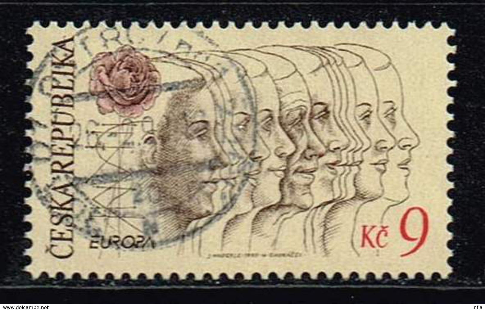 Tschechische Republik 1995, Michel# 76 O Europa C.E.P.T.1994 - Peace And Freedom - Gebraucht