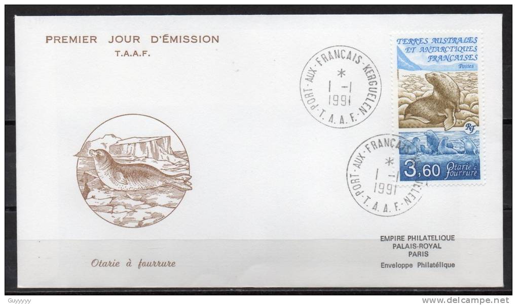 TAAF - Port Aux Français - Kerguelen - FDC - 1991 - Yvert N° 159 - FDC