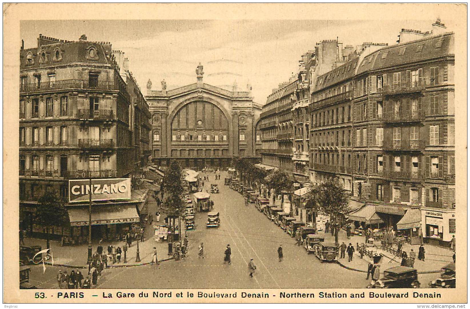 PARIS   GARE DU NORD    BOULEVARD DENAIN - District 10