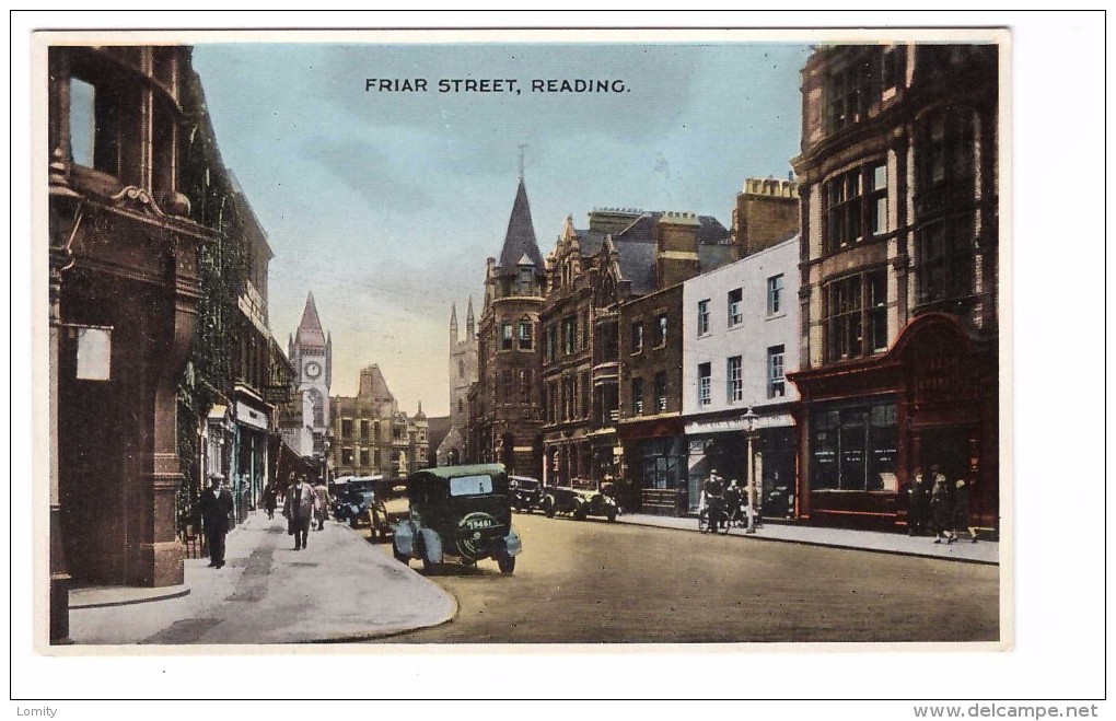 Angleterre Berkshire Reading Friar Street Voiture Automobile Commerce , Carte Non Voyagée Edit Dennis & Sons - Reading