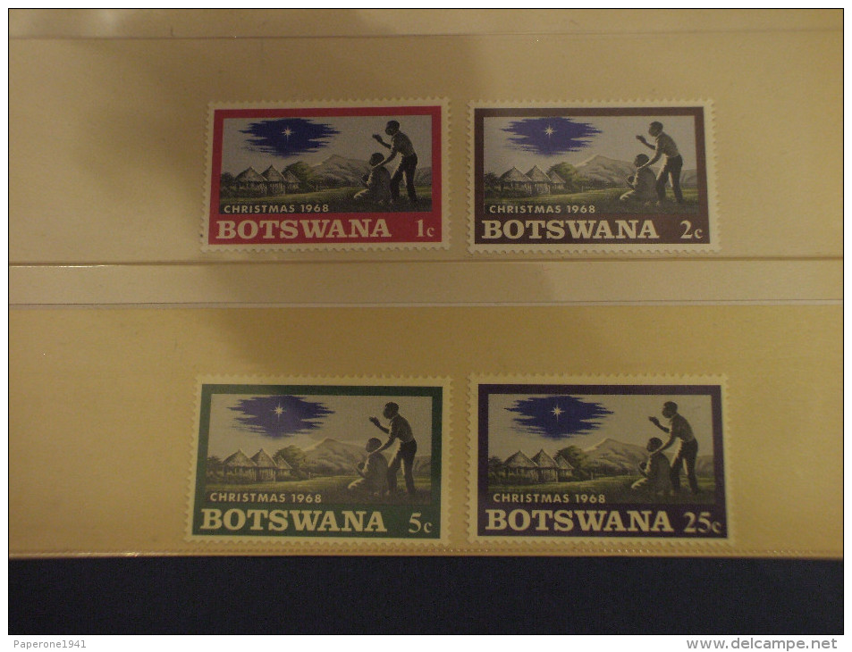 BOTSWANA - 1968 NATALE 4 VALORI - NUOVI(++) - Botswana (1966-...)
