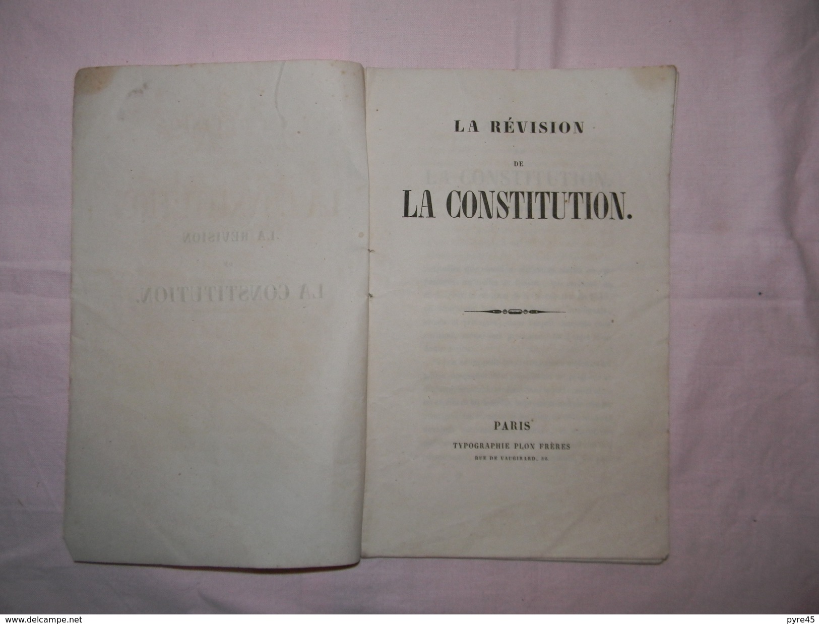 LA REVISION DE LA CONSTITUTION 47 PAGES - Droit