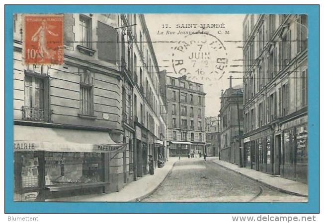 CPA 17 - Commerce Marchand Cartes Postales Rue Jeanne-D'Arc SAINT-MANDE 94 - Saint Mande