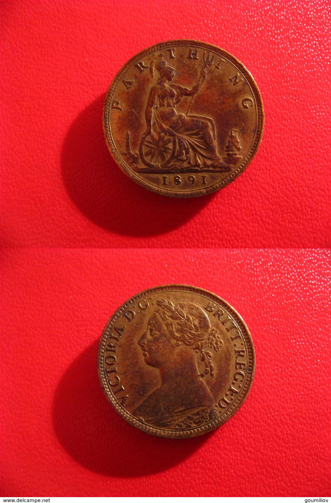 Grande-Bretagne - Great Britain - Farthing Reine Victoria 1891 4381 - B. 1 Farthing