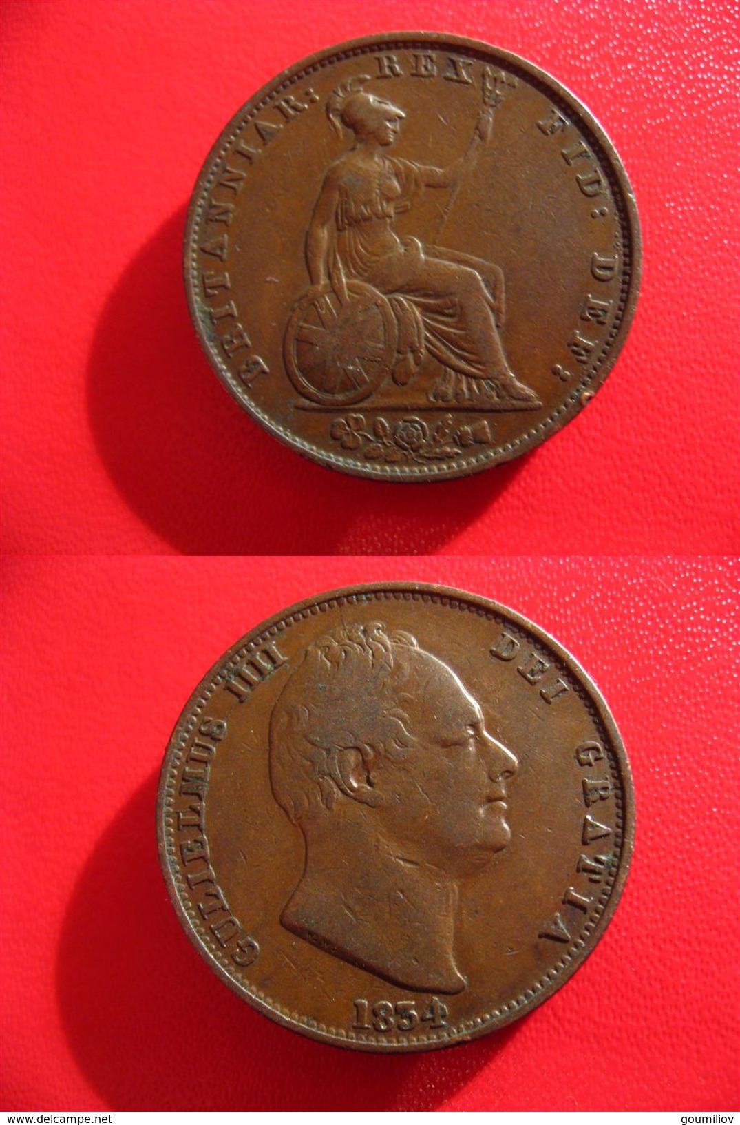 Grande-Bretagne - Great Britain - Half Penny Guillaume IV 1834 4303 - C. 1/2 Penny