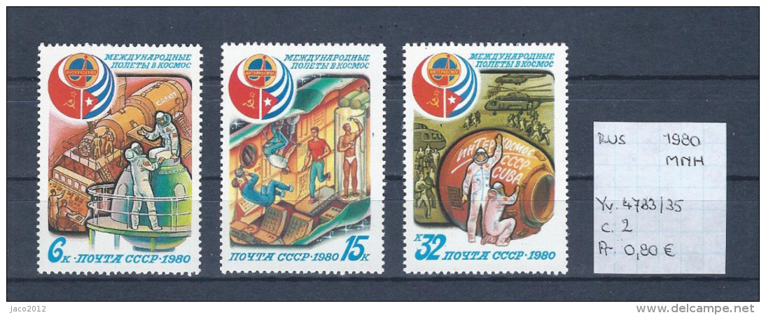 USSR 1980 - YT 4733/35 Postfris/neuf/MNH - Ongebruikt