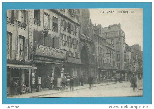 CPA 169 - Commerce Marchand Cartes Postales Rue Saint-Jean CAEN 14 - Caen