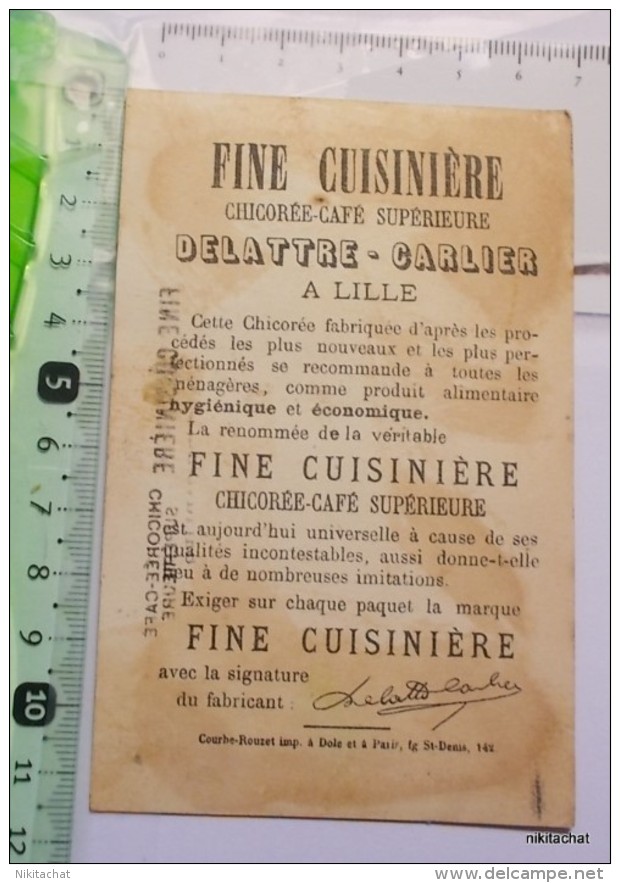 CHROMO CHICOREE CAFE FINE CUISINIERE-LE PREMIER BOUQUET - Other & Unclassified