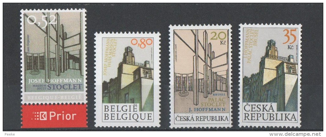 België Nrs. 3629/30 Xx (+ Zegels Tsjechië) - Postfris - Ongebruikt