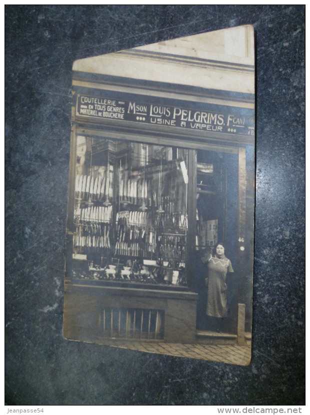 Molenbeek-St-Jean. Coutellerie Louis Pelgrims. Carte Photo Vers 1910 - Molenbeek-St-Jean - St-Jans-Molenbeek