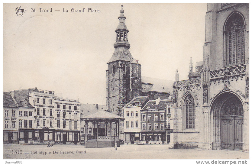 Sint Truiden Saint Trond -  La Grand Place (kiosque, Star, Héliotypie De Graeve) - Sint-Truiden