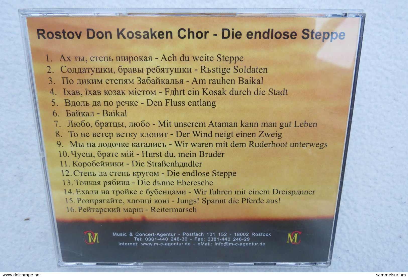 CD "Der Rostov Don Kosaken Chor" Die Endlose Steppe - Opera