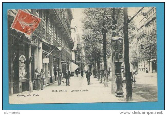 CPA 4542 - Marchand Cartes Postales Avenue D'Antin - Avenue Franklin Roosevelt PARIS - Distretto: 08