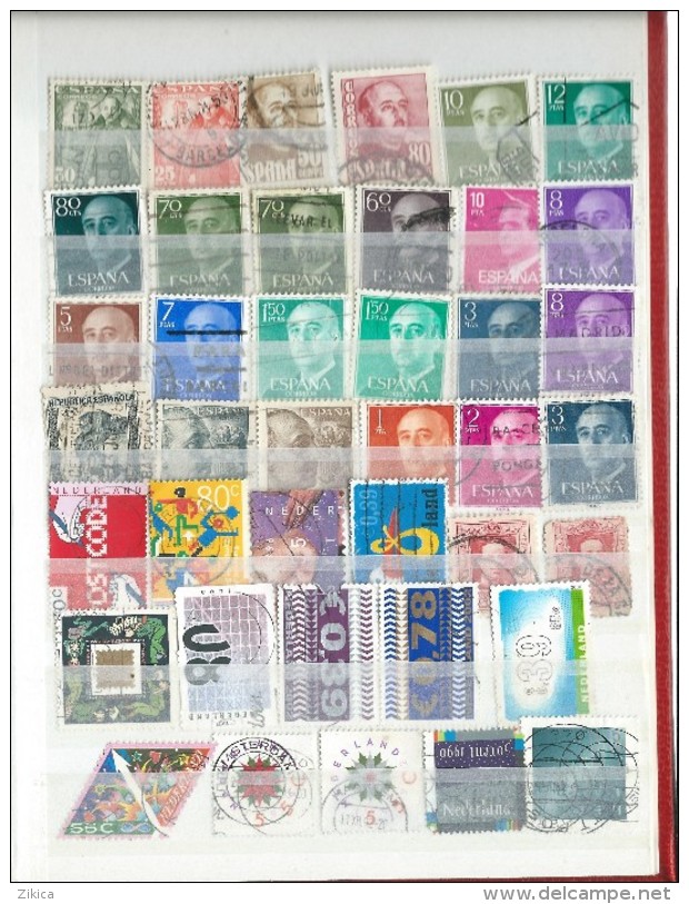 Spain,Romania,Netherlands LOT Stamps USED.4 Scans - Lots & Kiloware (mixtures) - Max. 999 Stamps