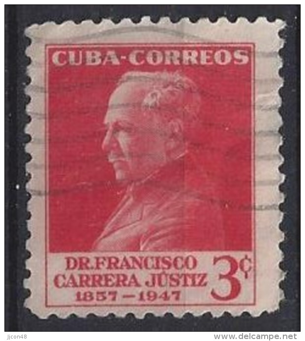 Cuba  1953  Dr. F. Carrera Justiz  (o) 3c - Gebraucht