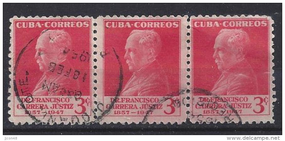 Cuba  1953  Dr. F. Carrera Justiz  (o) 3c - Gebraucht