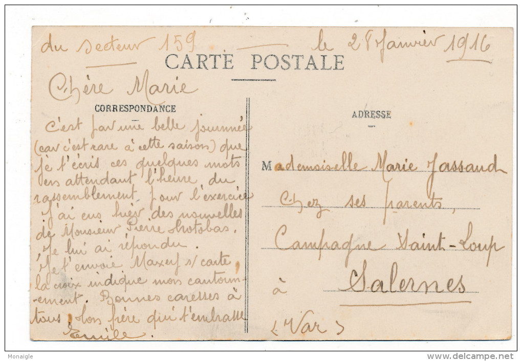 55 - Maxey Sur Vaise - Vue Générale - Correspondance Militaire 1916 - Other & Unclassified