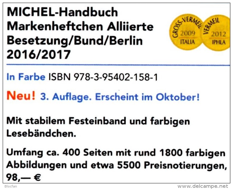 Handbuch Michel Markenhefte All.Post BRD Berlin 2017 Neu 98€ Handbook With Special Carnets Booklets Catalogue Of Germany - Livres & CDs