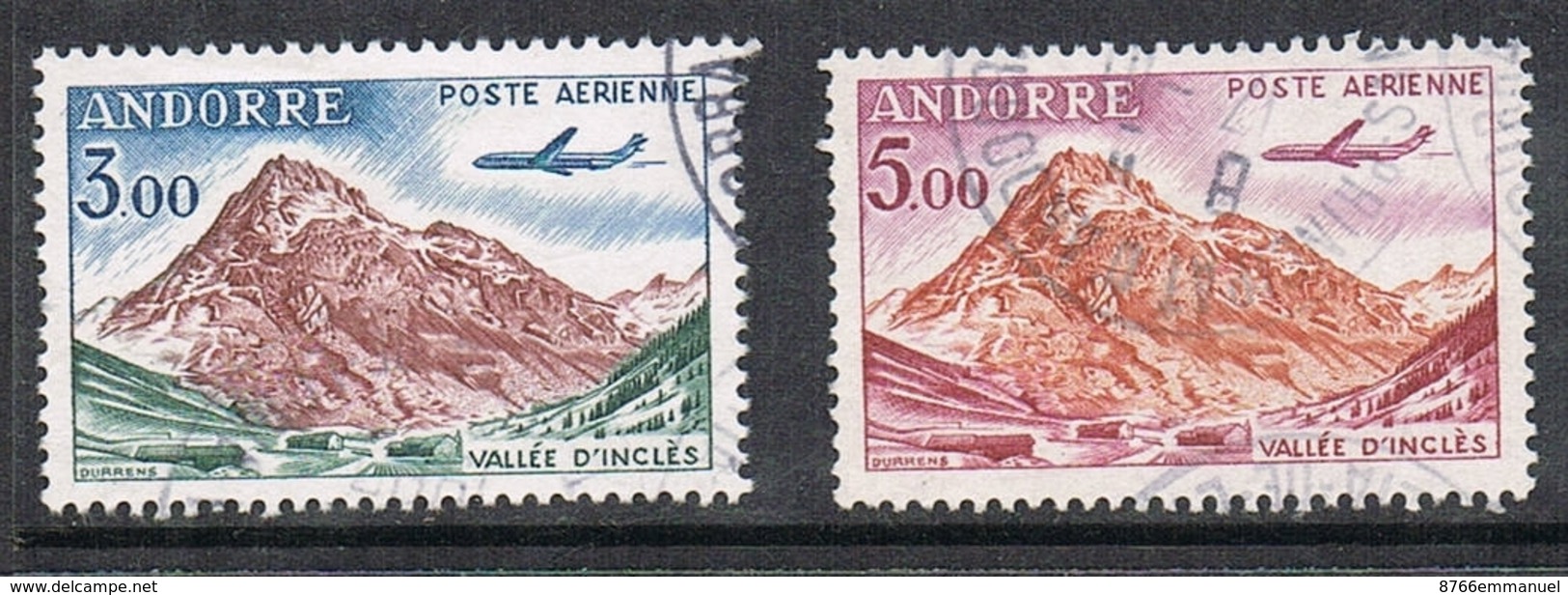 ANDORRE AERIEN N°6 ET 7 - Airmail