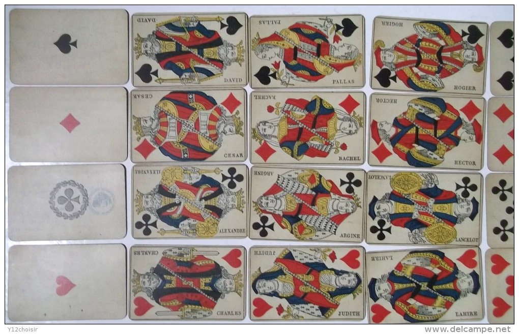 ANCIEN JEU DE 32 CARTES LAVABLES A JOUER VITREX B.P. GRIMAUD - 32 Cards