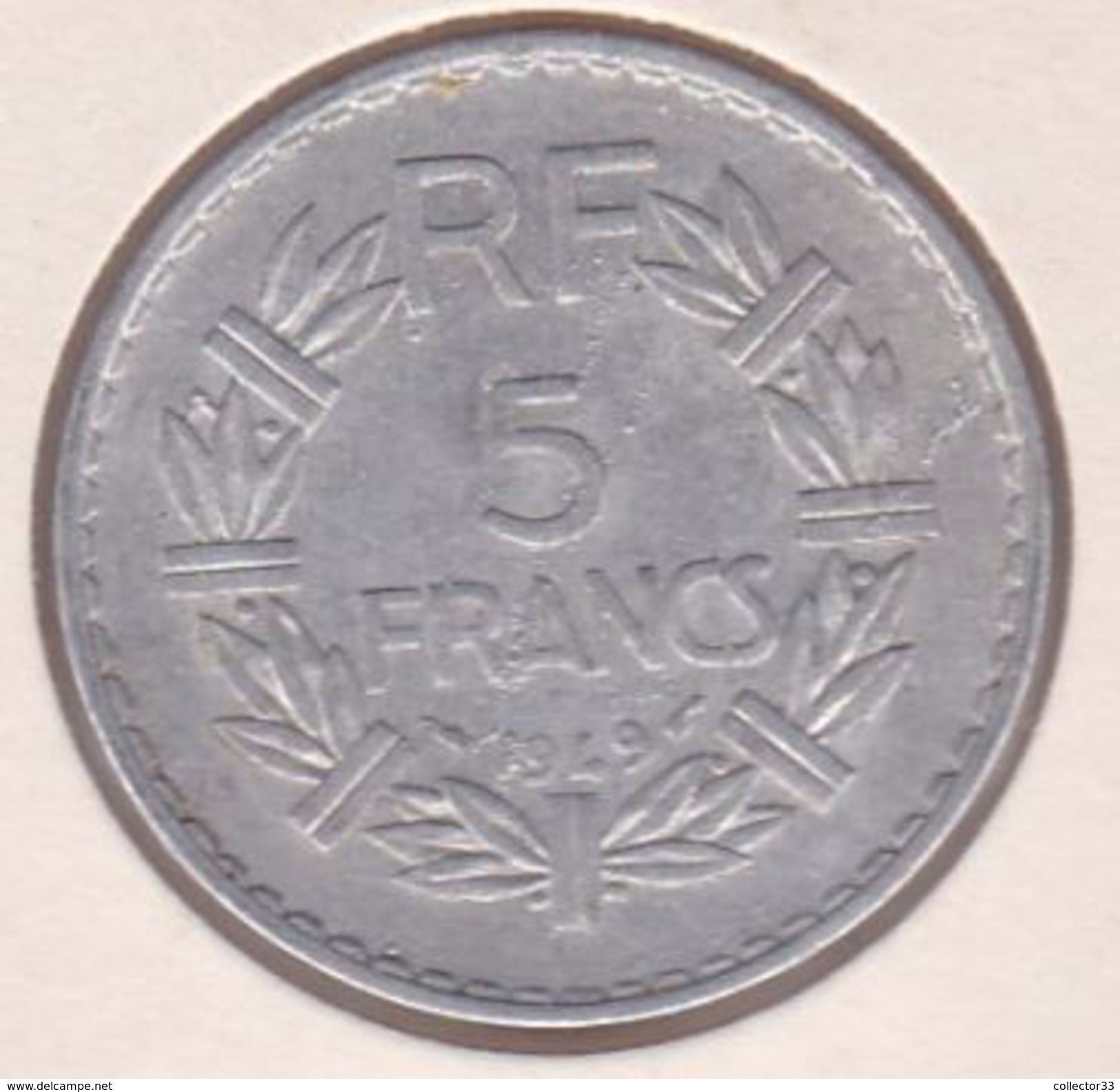 F339-17 5 FRANCS LAVRILLIER ALUMINIUM 1949 - Autres & Non Classés