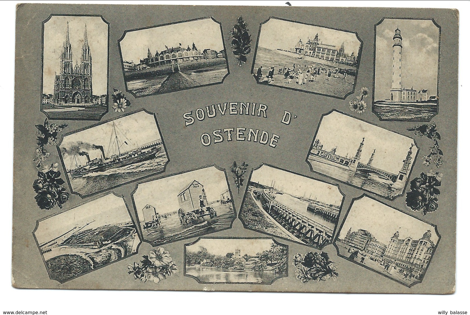 +++ CPA - OOSTENDE - Souvenir D' OSTENDE - Carte Fantaisie - Multivues  // - Oostende