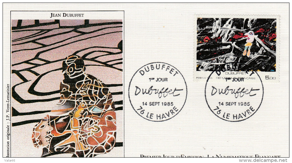 FRANCE LETTRE N° 2381  OBLITERATION PREMIER JOUR  LE HAVRE - Moderni