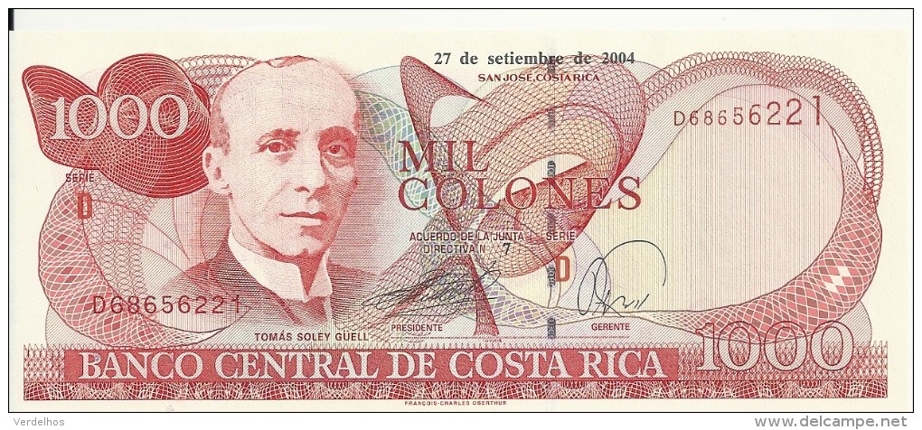 COSTA RICA 1000 COLONES 2004 UNC P 264 E - Costa Rica