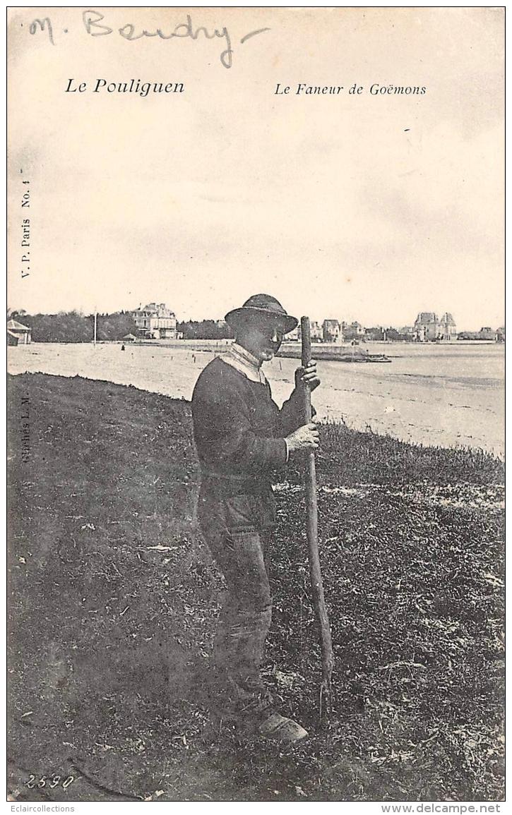 Le Pouliguen    44     M.Baudry. Faneur De Goëmons  ( Nom Précisé Par La Famille) - Le Pouliguen