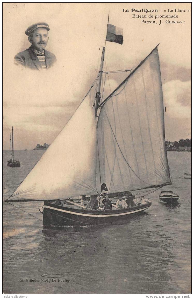 Le Pouliguen    44     Le Lénic. Bateau De Promenade . Patron J.Guingant - Le Pouliguen