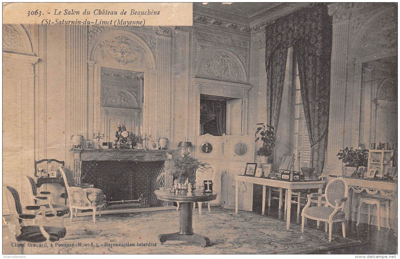 Saint  Saturnin Du Limet    53      Salon Du Château De Beauchêne (Cliché Drouard A Pouancé 49) - Autres & Non Classés